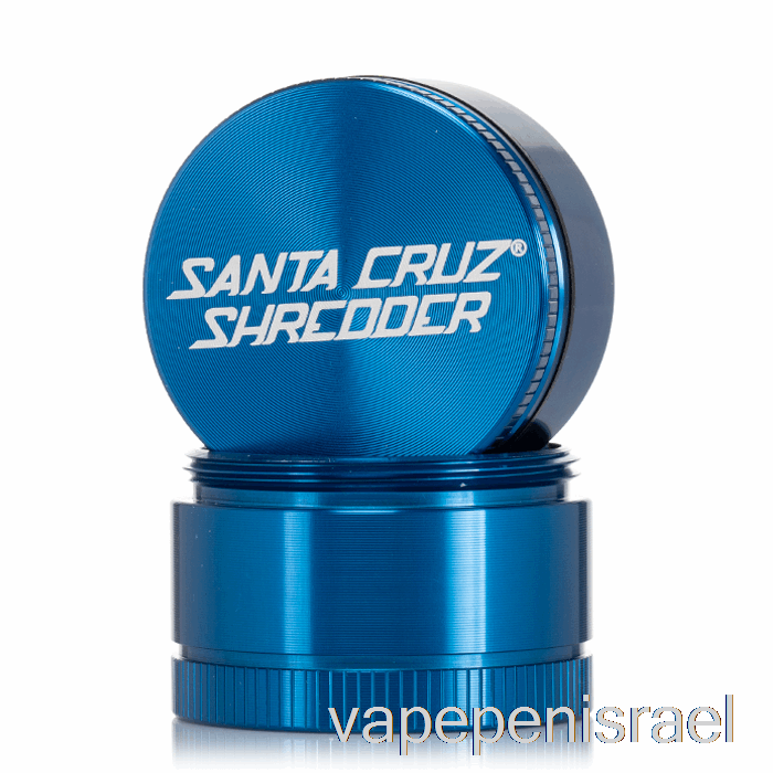 מגרסה חד פעמית Vape Israel Santa Cruz 1.6 אינץ' מטחנה קטנה 3 חלקים כחולה (40 מ"מ)